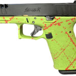 Great Lakes Firearms GL19SZOM Striker Compact Frame 9mm Luger 15+1 4" Black Nitride Steel Barrel, Black Cerakote Serrated w/Slide Cuts Steel Slide, Zombie Cerakote Polymer Frame & Grip, Ambidextrous 2 172621