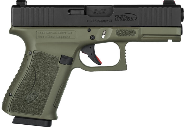 TriStar 85776 Apoc  9mm Luger 15+1 4.02" Black Steel Barrel, Black Cerakote Serrated Steel Slide, Multicam Cerakote Polymer Frame w/Accessory Rail, Textured Grip