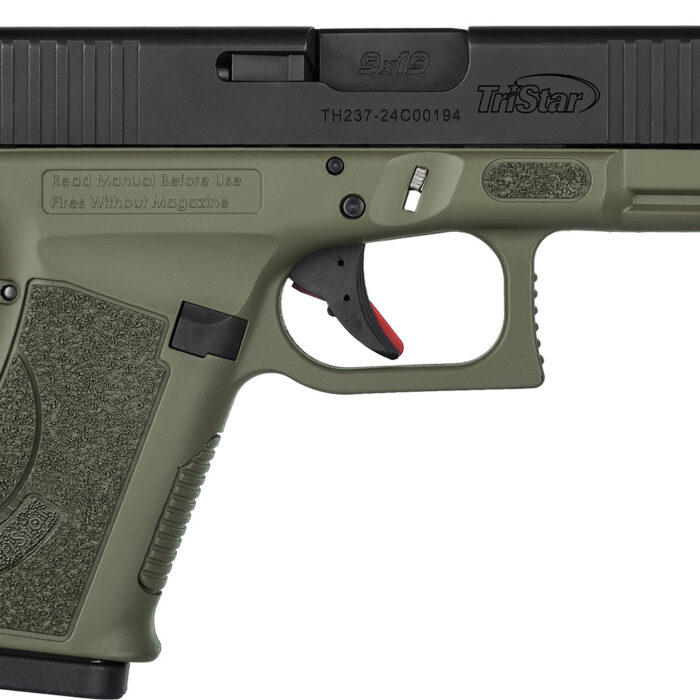 TriStar 85776 Apoc  9mm Luger 15+1 4.02" Black Steel Barrel, Black Cerakote Serrated Steel Slide, Multicam Cerakote Polymer Frame w/Accessory Rail, Textured Grip