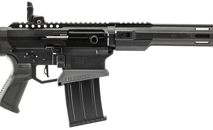 Gforce Arms GF12HMRB MKX3 12-Hammer 12 Gauge Semi-Auto 3" 5+1 18.50" Black Steel Barrel, Black Anodized Aluminum Receiver, Fixed Synthetic Stock