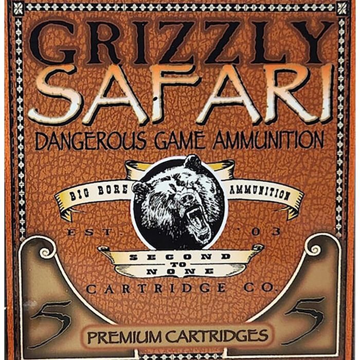 Grizzly Ammo GC5/416NE2   500-416NitroExpress 400gr Solid Brass 5 Per Box/10 Case