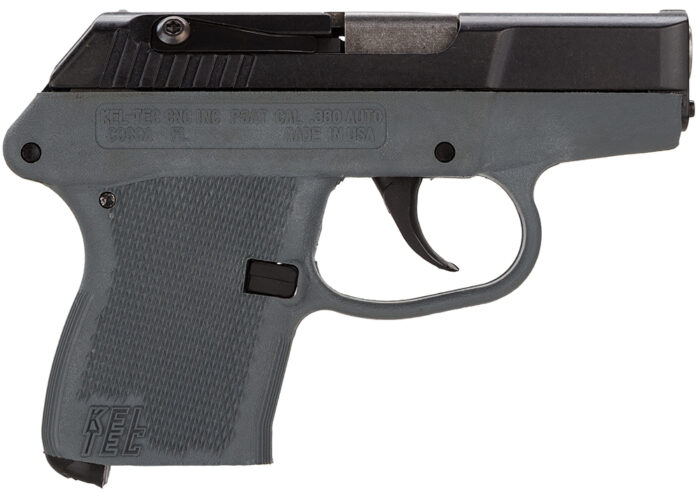 Kel-Tec P32BGRY P-32  32 ACP Caliber with 2.68" Barrel, 7+1 Capacity, Gray Finish Aluminum Frame, Serrated Blued Steel Slide & Gray Polymer Grip