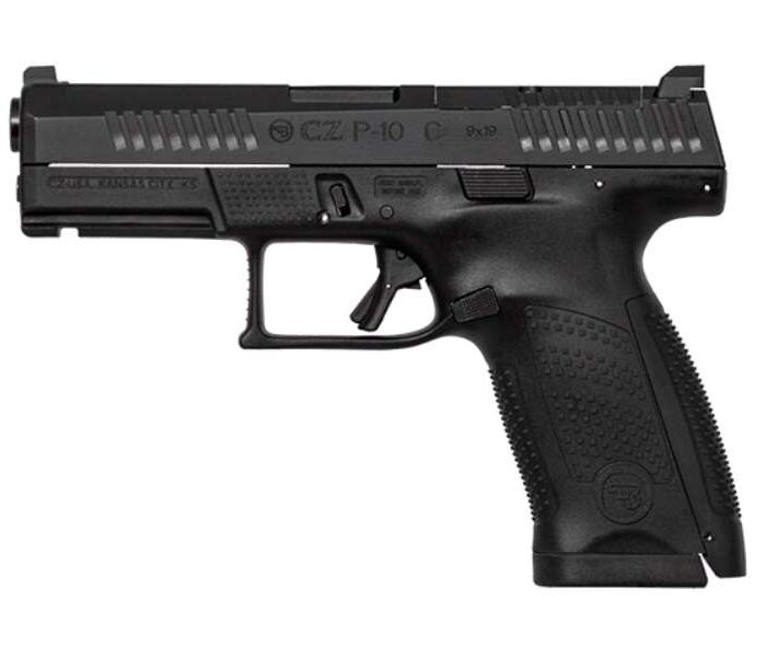 CZ P-10 C OPTICS READY 9MM PISTOL BLACK REVERSE MAG CATCH 2-10RD MAGS