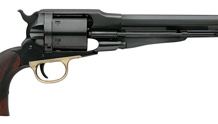 Taylors & Company 550758 1858 Remington Conversion 45 Colt (LC) Caliber with 8" Barrel, 6rd Capacity Cylinder, Overall Blued Finish Steel & Walnut Grip
