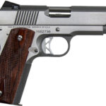 Dan Wesson 01912 Commander Classic *CA Compliant 45 ACP 8+1 4.25" Stainless Match Grade Barrel, Brushed Stainless Steel Serrated Slide & Bobtail Frame, Wood Grip, Ambidextrous 2 95400