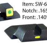 Ameriglo CAP Tritium Night Sights for S&W M&P / Front Tritium - Green / Front Outline - LumiGreen / Style - CAP / Rear Paint Bar - LumiGreen 1 https3A2F2Fmedia.chattanoogashooting.com2Fimages2Fproduct2FKQSW6142FKQSW614