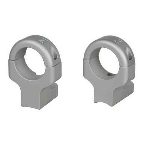 DNZ  Game Reaper 2     2-Piece Ringmount (2 screws) - 1" High Silver Fits Howa 1500 Mossberg 100ATR 4X4 MVP Weatherby Vanguard Remington 7007217227