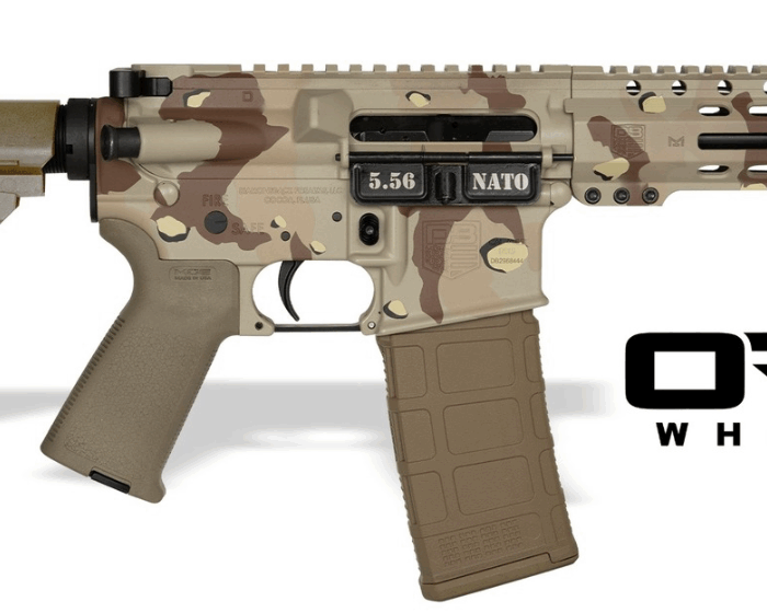 DIAMONDBACK DB15 5.56 CHOCOLATE CHIP 7" PISTOL 6" M-LOK RAIL W/SBA3 BRACE ORION EXCLUSIVE