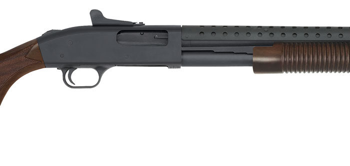 Mossberg 51665 590A1 Retrograde 12 Gauge 3" 8+1 20" Parkerized Heavy-Walled Barrel Black Rec with Ghost Ring Sight Walnut Stock Right Hand