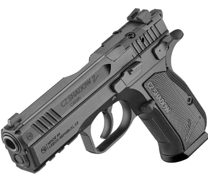 CZ SHADOW II CARRY 9MM PISTOL BLACK 4" 2-15RD MAGS