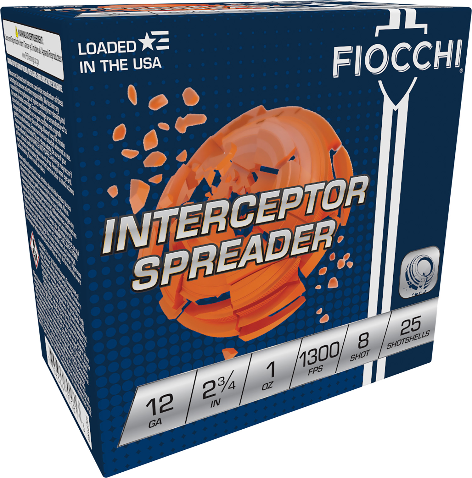 Fiocchi 12CPTR8 Exacta Target Interceptor Spreader 12Gauge 2.75" 1oz 8Shot 25 Per Box/10 Case 3 Fiocchi 12CPTR8 Exacta Target Interceptor Spreader 12Gauge 2.75" 1oz 8Shot 25 Per Box/10 Case