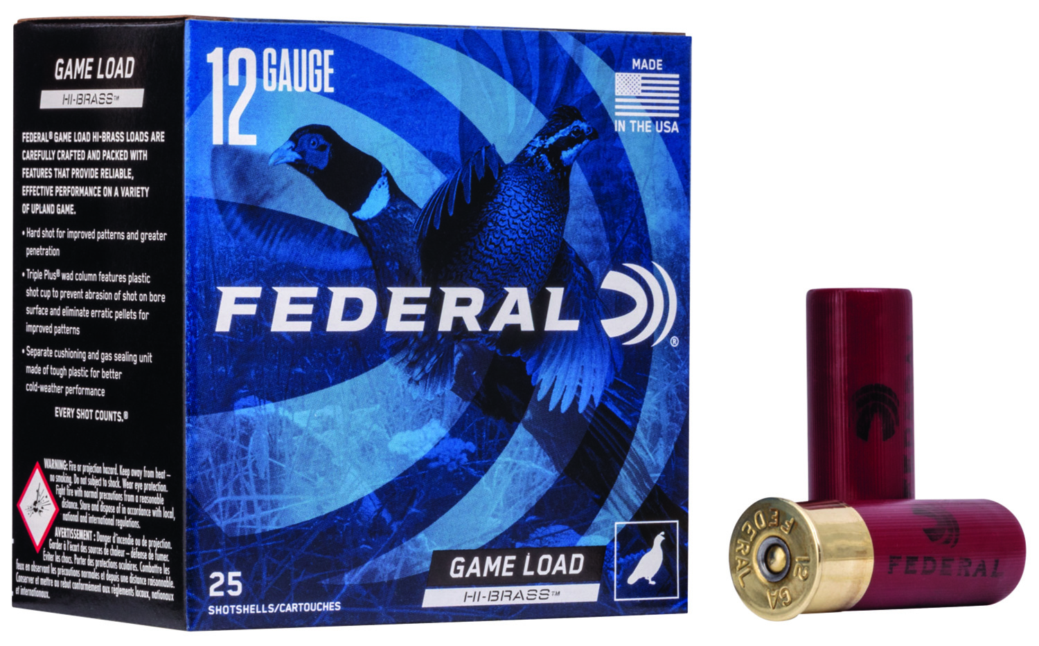 Federal H12675 Game-Shok High Brass 12Gauge 2.75" 1 1/4oz 7.5Shot 25 Per Box/10 Case 3 Federal H12675 Game-Shok High Brass 12Gauge 2.75" 1 1/4oz 7.5Shot 25 Per Box/10 Case