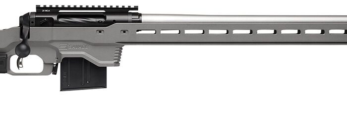 Savage Arms 57557 110 Elite Precision 6.5 Creedmoor 10+1 26" Matte Stainless, Matte Black Rec, Gray Cerakote Adjustable MDT ACC Aluminum Chassis Stock