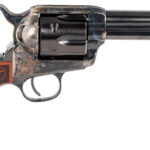 Taylors & Company 550180 Smoke Wagon 357 Mag Caliber with 4.75" Blued Finish Barrel, 6rd Capacity Blued Finish Cylinder, Color Case Hardened Finish Steel Frame & Checkered Walnut Grip 1 121391