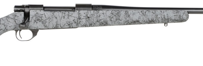 Howa HHS43531 M1500 HS Precision 300 PRC 3+1 24" Threaded Barrel, Black Steel Receiver, Gray w/Black Webbing HS Precision Synthetic Stock