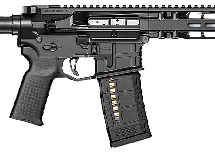 Radian Weapons R0052 Model 1 Pistol 300 Blackout 30+1 9", Black, Billet Rec, M-Lok Handguard, Smooth Buffer Tube (No Brace), Magpul Grip, Ambi Controls, Dead Air QD Flash Hider, Adj. Trigger