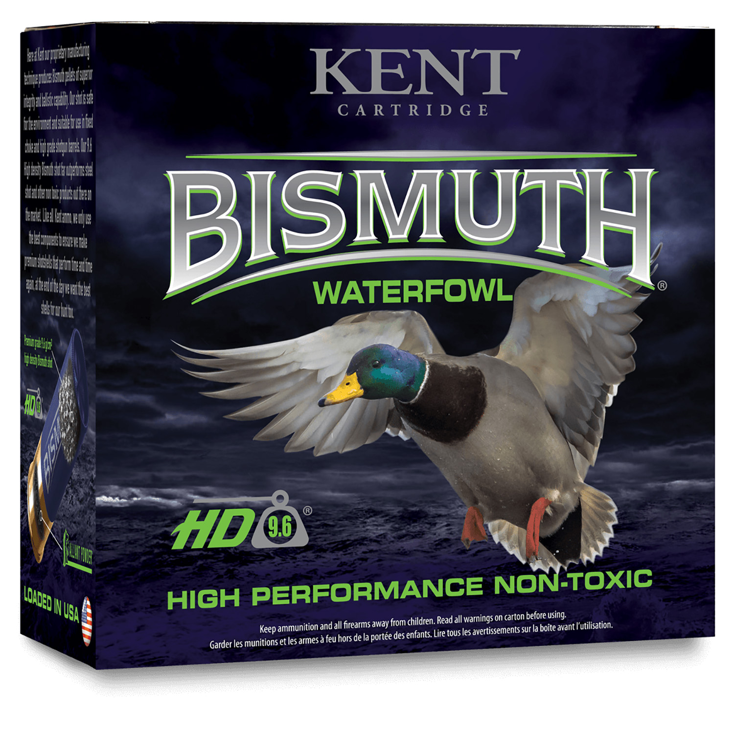 Kent Cartridge B123W405 Bismuth Waterfowl 12 Gauge 3" 1 3/8 oz Bismuth 5 Shot 25 Per Box/ 10 Case 3 Kent Cartridge B123W405 Bismuth Waterfowl 12 Gauge 3" 1 3/8 oz Bismuth 5 Shot 25 Per Box/ 10 Case