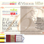 Brenneke SL162BR Brenneke 16 16Gauge 2.50" 1oz Slug Shot 5 Per Box/50 Case 2 132275