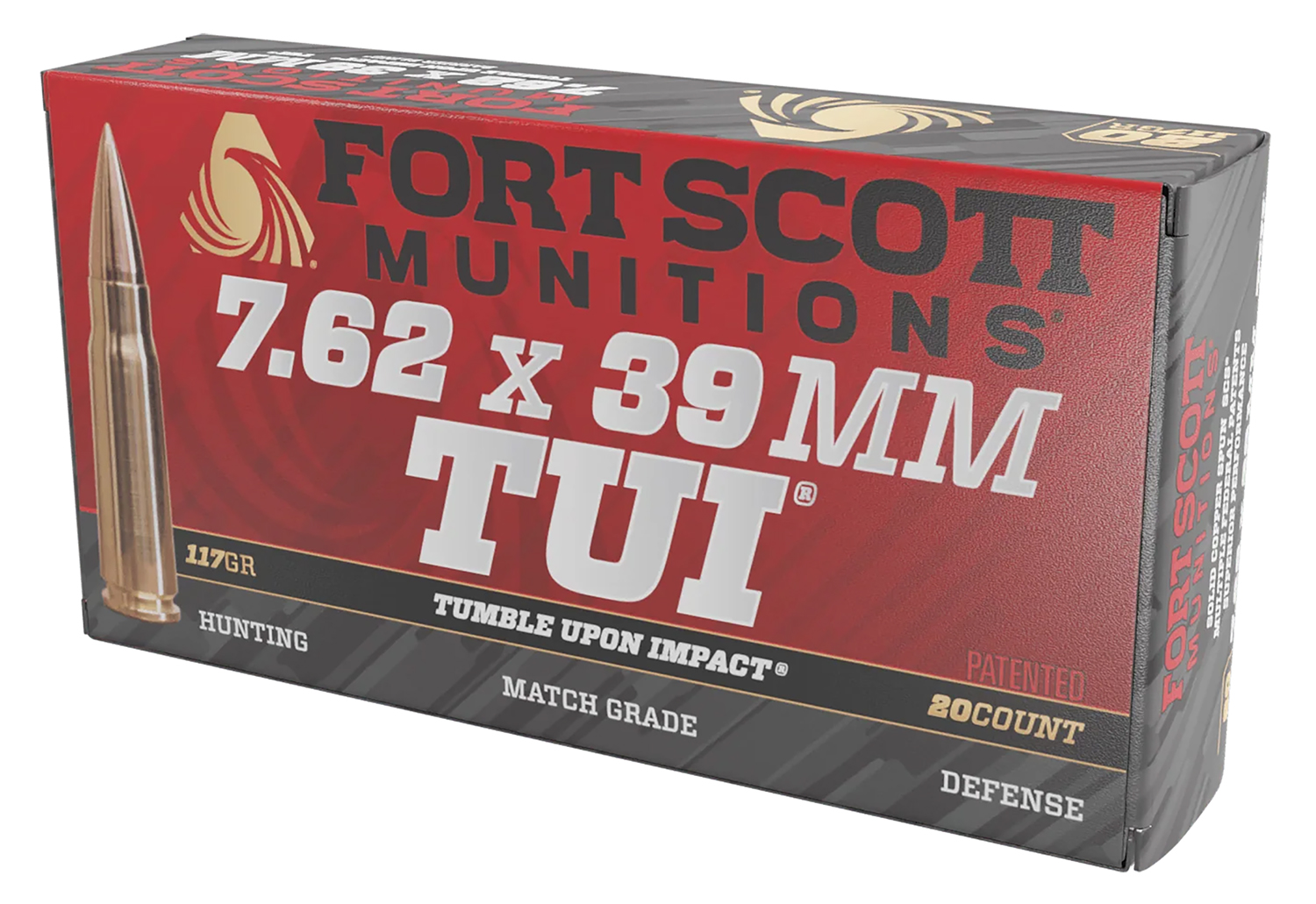 Fort Scott Munitions 762X39117SCV Tumble Upon Impact (TUI) Rifle 7.62x39mm 117gr Solid Copper Spun 20 Per Box/10 Case 3 Fort Scott Munitions 762X39117SCV Tumble Upon Impact (TUI) Rifle 7.62x39mm 117gr Solid Copper Spun 20 Per Box/10 Case