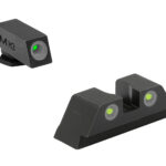 Meprolight USA 102223201 Tru-Dot Green Tritium White Outline Front Sight-Yellow Tritium White Outline Rear Sight Glock 10 MM/.45ACP 1 134490
