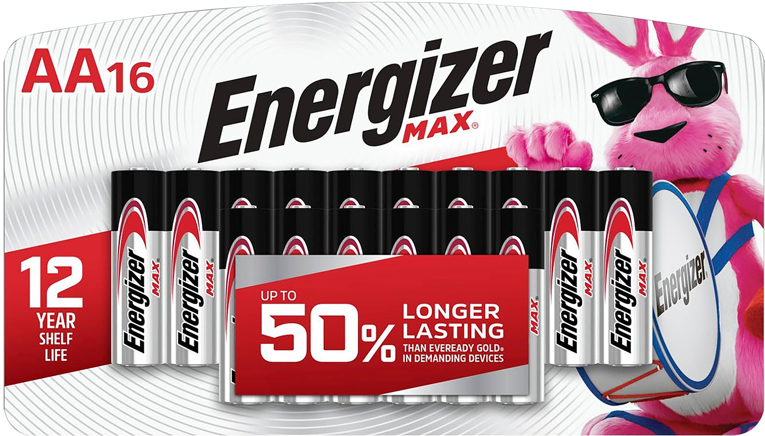 Energizer E91LP16 AA Max Silver 1.5V Alkaline, Qty (16) Single Pack 3 Energizer E91LP16 AA Max Silver 1.5V Alkaline, Qty (16) Single Pack