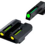 TruGlo TGTG131NT3Y TFO Green/Tritium/Fiber Optic Front Sight-Yellow/Tritium/Fiber Optic Rear Sight 1911 Officer 1 136007