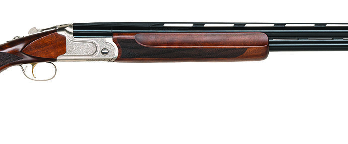 Mossberg 75474 Gold Reserve  12 Gauge 30" 2rd 3" Polished Silver with Scroll & Inlay Engraved Rec Satin Black Walnut Fixed Stock Right Hand Full Size Includes Ext. Sport Set Chokes (5)