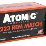 Atomic Ammunition 00427 Rifle Match 223Rem 77gr Hollow Point Boat Tail 50 Per Box/10 Case 2 142613 1