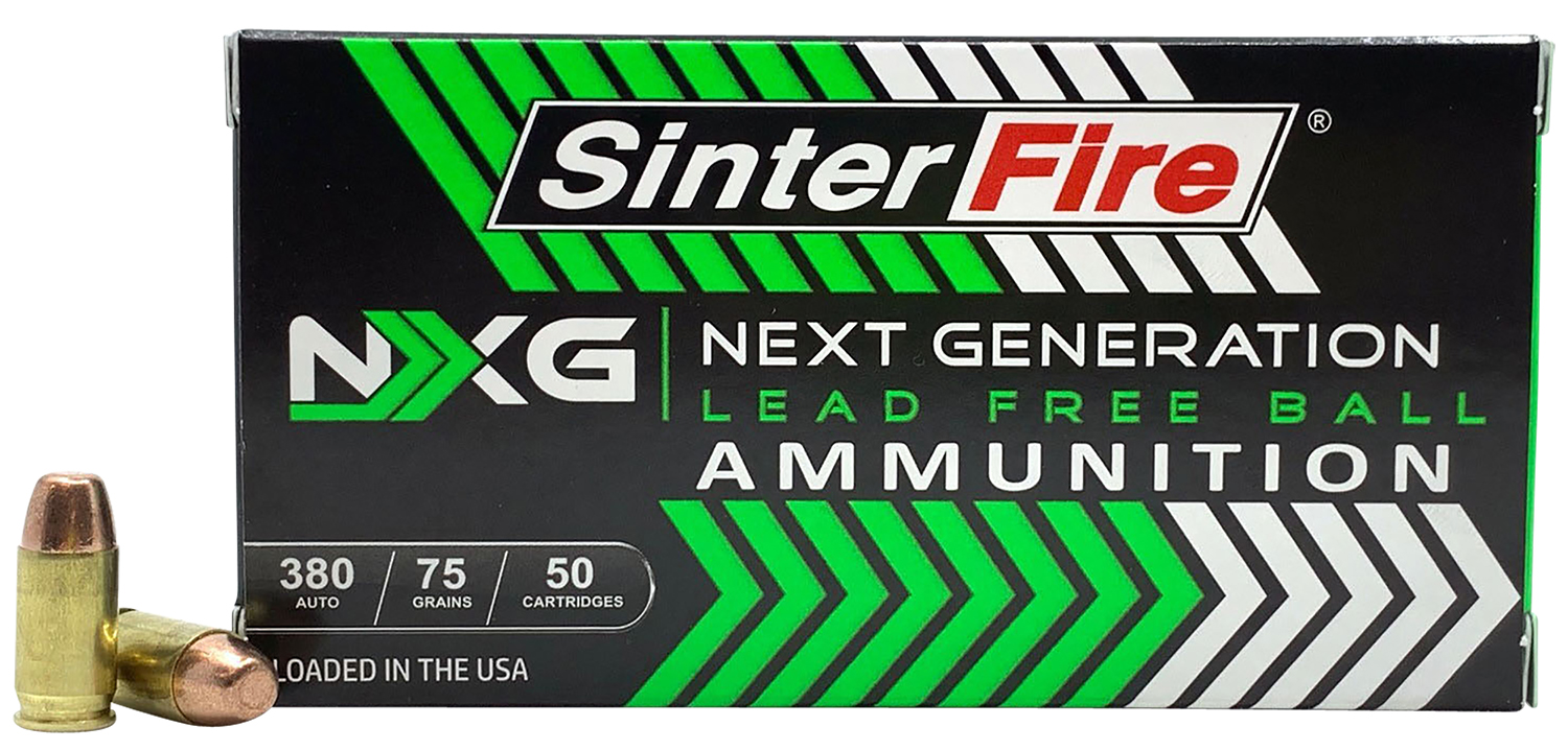 SinterFire Inc SF38075NXG Next Generation (NXG) 380ACP 75gr Lead Free Ball 50 Per Box/20 Case 3 SinterFire Inc SF38075NXG Next Generation (NXG)  380ACP 75gr Lead Free Ball 50 Per Box/20 Case