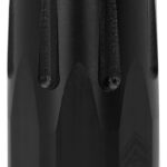 Angstadt Arms AA093LBC01 Blastwave Blast Shield Black Hardcoat Anodized Steel with 2.50" OAL for 9mm Luger 3-Lug Attachments 2 145433