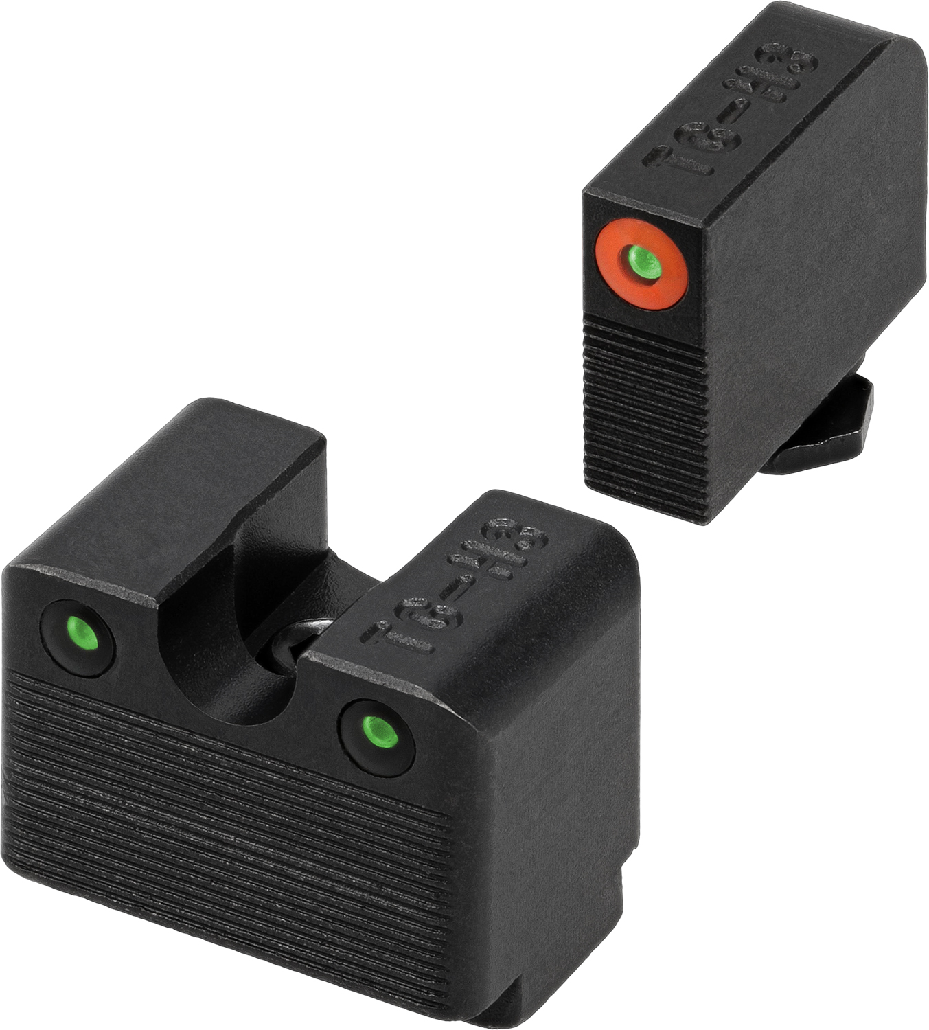 TruGlo TGTG231G3MC Tritium Pro Black | Green Tritium Orange Outline Front Sight Green Tritium Rear Sight 3 TruGlo TGTG231G3MC Tritium Pro  Black | Green Tritium Orange Outline Front Sight Green Tritium Rear Sight