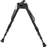 Harris Bipods S-25CM-LOK Swivel 25C M-LOK, 13.5-27", Black Steel/Aluminum, Rubber Feet 2 147933