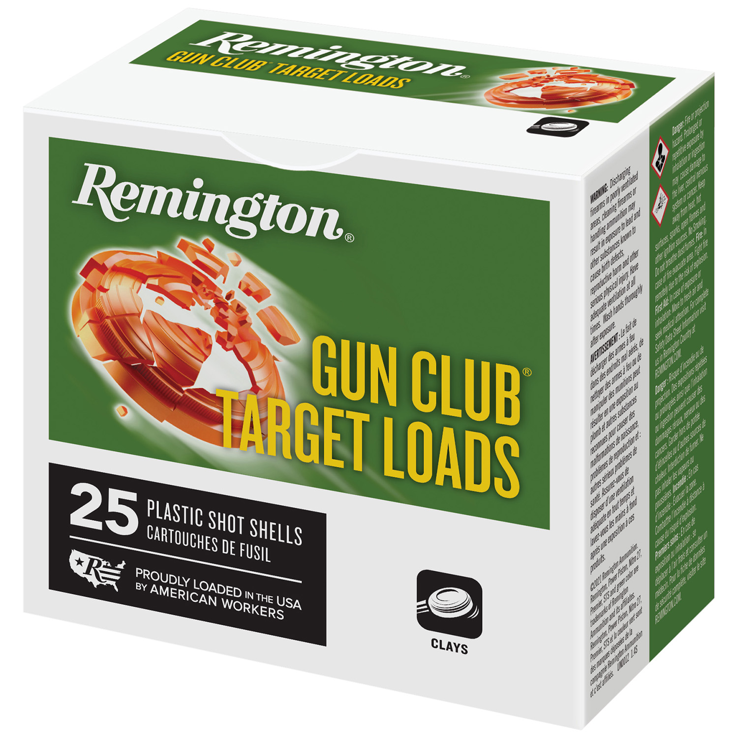 Remington Ammunition R20035 Gun Club 12Gauge 2.75" 1oz 7.5Shot 25 Per Box/10 Case 3 Remington Ammunition R20035 Gun Club  12Gauge 2.75" 1oz 7.5Shot 25 Per Box/10 Case
