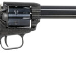 Heritage Mfg RR22B6PG Rough Rider 22 LR 6 Shot, 6.50" Black Steel Barrel, Black Zinc Alloy Frame, Black Cylinder, Black Polymer Grip, Hammer/Thumb Safety, Exposed Hammer 1 149656