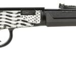 Rossi RL22181SYEN11 Rio Bravo Lever Action 22 LR 15+1 18" Round Barrel, Black, Polished US Flag Engraved Rec, Synthetic Stock, Fiber Optic Sights 1 149978