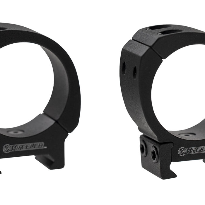 Wheeler 1133750 Sporter Scope Rings  Black 30mm Low