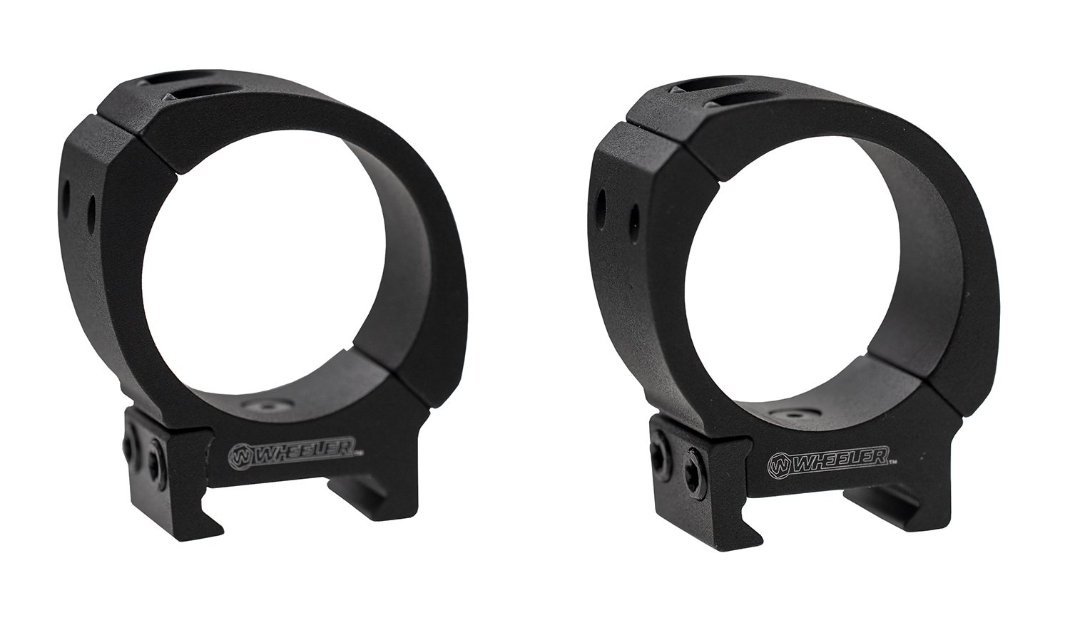Wheeler 1133750 Sporter Scope Rings Black 30mm Low 3 Wheeler 1133750 Sporter Scope Rings  Black 30mm Low