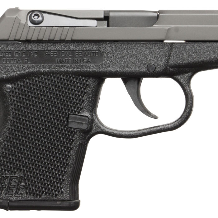 Kel-Tec P32BBLK P-32  32 ACP Caliber with 2.68" Barrel, 7+1 Capacity, Blued Finish Aluminum Frame, Serrated Blued Steel Slide & Black Polymer Grip