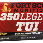 Fort Scott Munitions 350125SCV Tumble Upon Impact (TUI) Rifle 350Legend 125gr Solid Copper Spun 20 Per Box/10 Case 2 155064