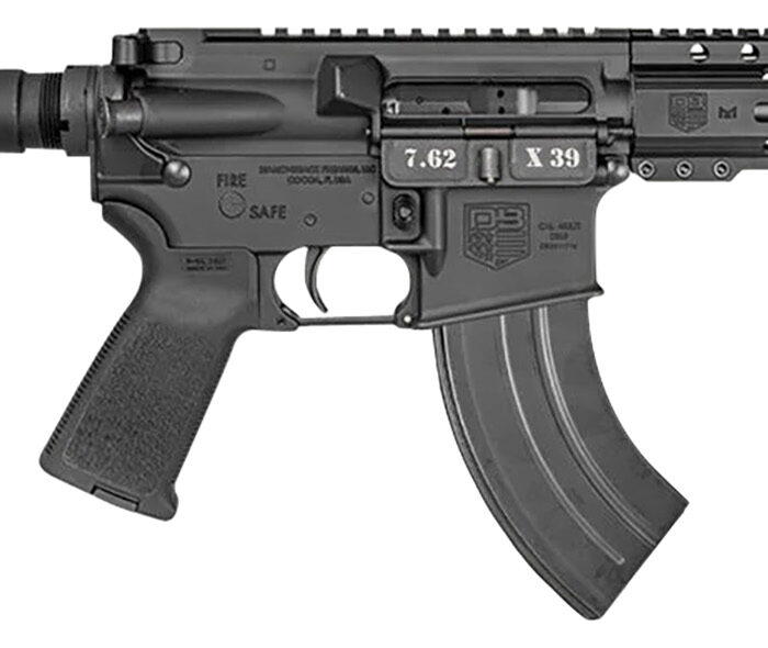 Diamondback DB1912O001 DB15  7.62x39mm 28+1 7", Black, Carbon Lower, 6" M-LOK Handguard, Padded Buffer Tube, Magpul Grip