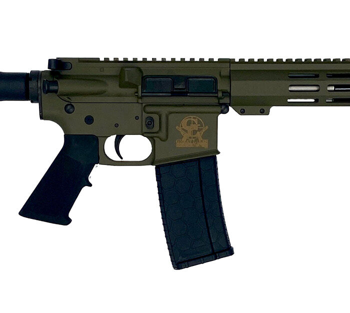 Great Lakes Firearms GL15223SSPODG AR-15 Pistol 223 Wylde 30+1 7.50" Stainless Barrel, OD Green Rec, 7" M-LOK Handguard, Buffer Tube (No Brace), Black A2 Grip