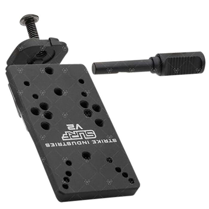 Strike Industries GSURFV2 Scorpion Universal Reflex Mount for Glock Version 2  Black Anodized