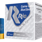 Rio Ammunition GLBS327 Game Load BlueSteel 12Gauge 2.75" 1 1/8oz 7Shot 25 Per Box/10 Case 2 158140