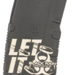 Black Rain Ordnance MAG30LETITRAINB Magazine 30rd 223 Rem/5.56 NATO Let It Rain Bullet Engraving Fits AR-15 Platform 1 158738