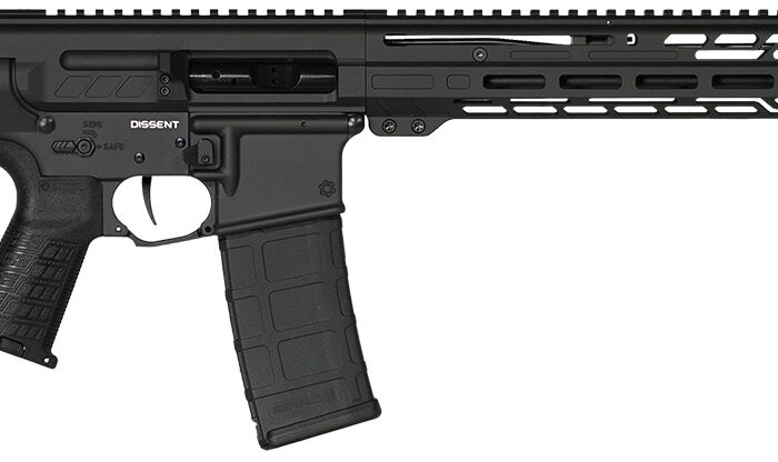 CMMG 55A1A0BAB Dissent MK47 5.56x45mm NATO 30+1 (2) 16.10", Black Armor, Side Charging Handle Rec, 15" M-Lok Handguard, Side Folding Stock, Zeroed Grip, Muzzle Brake, 60/90 Ambi Safety, Adj. Gas Block