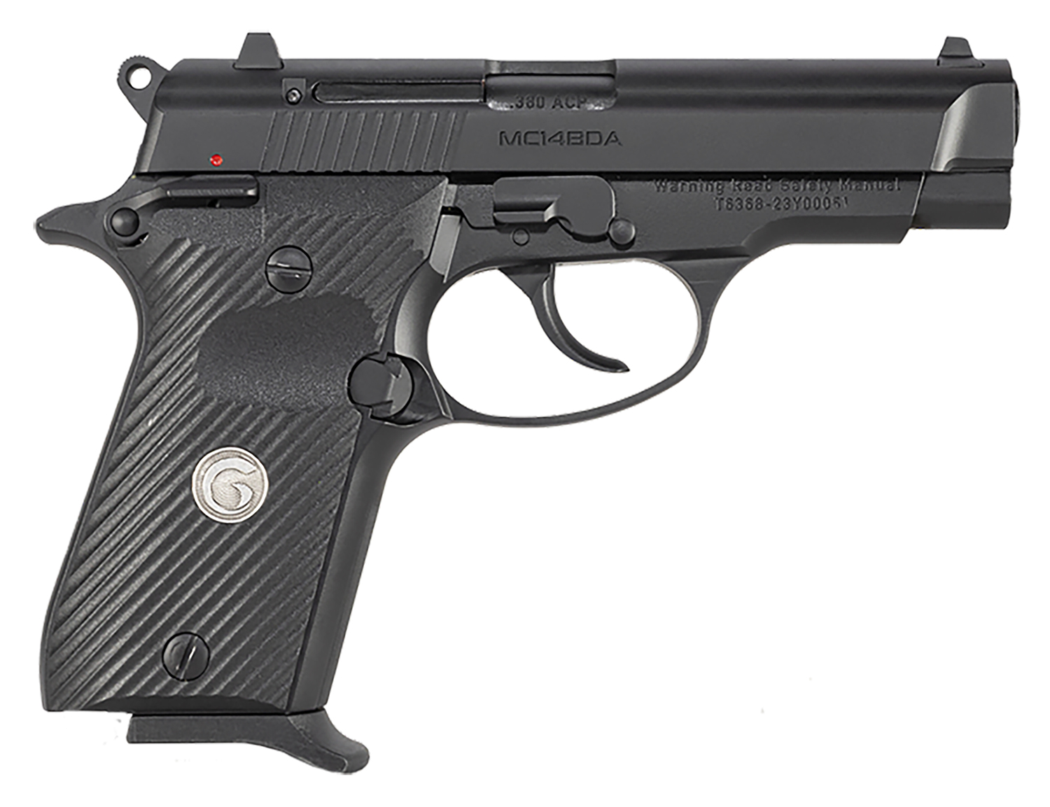 EAA GIRSAN 390815 MC14BDA 380 ACP 13+1 3.80" Black Steel Barrel, Black Serrated Steel Slide, Black Aluminum Frame w/Beavertail, Black Polymer Grip 3 EAA GIRSAN 390815 MC14BDA  380 ACP 13+1 3.80" Black Steel Barrel, Black Serrated Steel Slide, Black Aluminum Frame w/Beavertail, Black Polymer Grip