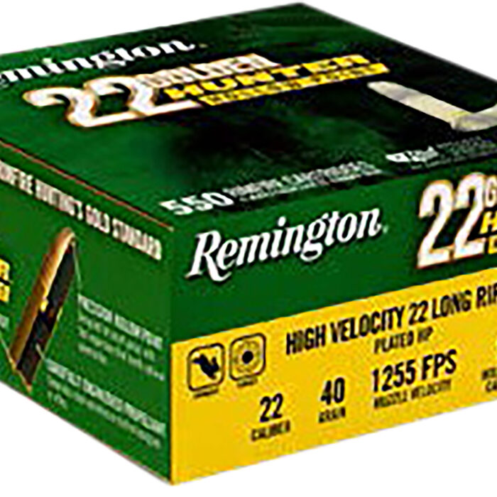 Remington Ammunition R21253 Golden Hunter  22LR 40gr Plated Hollow Point 550 Per Box/12 Case
