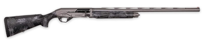 Weatherby XST1228MAG Sorix  Full Size 12 Gauge Semi-Auto 3" 2+1 28" Gray Cerakote Vent Rib Barrel & Drilled & Tapped Steel Receiver, Storm Camo Synthetic Stock w/Adj Shim, Ambidextrous