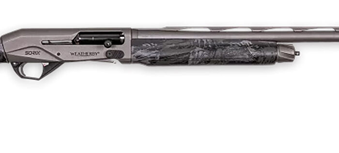 Weatherby XST1228MAG Sorix  Full Size 12 Gauge Semi-Auto 3" 2+1 28" Gray Cerakote Vent Rib Barrel & Drilled & Tapped Steel Receiver, Storm Camo Synthetic Stock w/Adj Shim, Ambidextrous