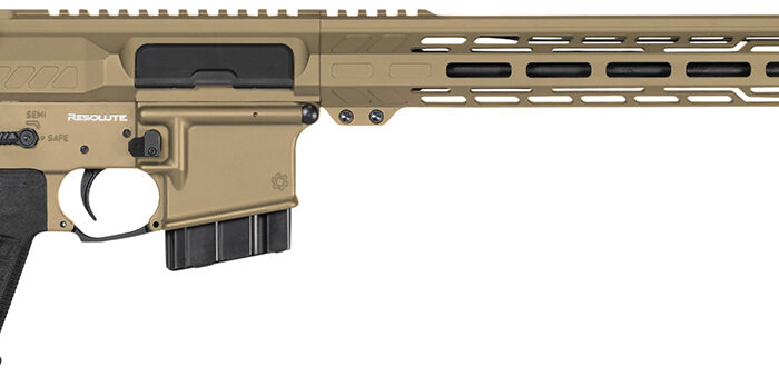 CMMG 28A670CCT Resolute MK4 22 ARC Black Nitride Threaded Barrel, Coyote Tan Cerakote Picatinny Rail Aluminum Receiver, M-LOK Handguard, Black Synthetic CMMG 6 Position RipStock, Black Polymer Grip